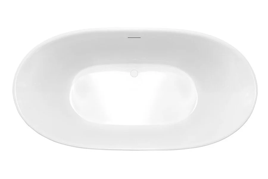 Ванна акриловая Vincea 186x88.5 см белая VBT-405-1860 (детальная фотография), овальные