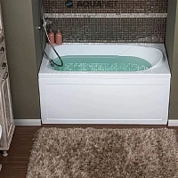 Ванна акриловая Aquanet West 00205558, 120 x 70 см, с каркасом, цвет белый
