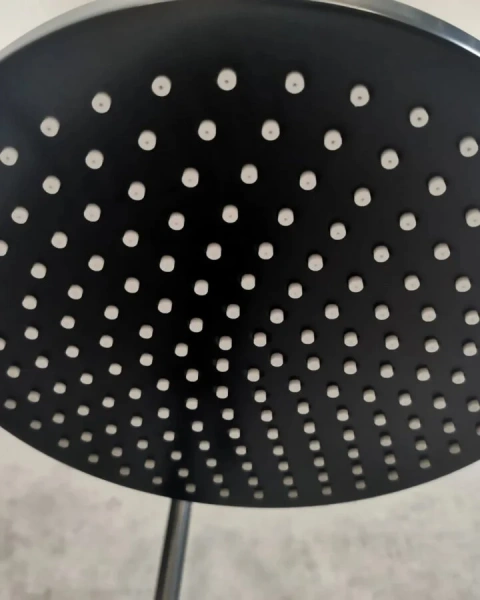 Душевая стойка Cezares Eco черный матовый ECO-CD-T-NOP (детальная фотография), с тропическим душем