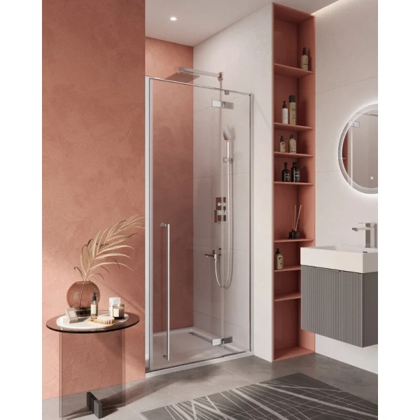 Душевая дверь в нишу Cezares Liner 100 см левая LINER-B-12-100-C-Cr-L (детальная фотография)