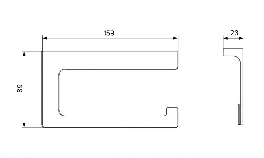 Бумагодержатель IDDIS Slide хром SLISC00i43 (детальная фотография), современные, hi-tech