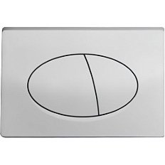 Клавиша смыва Ceramalux серебро