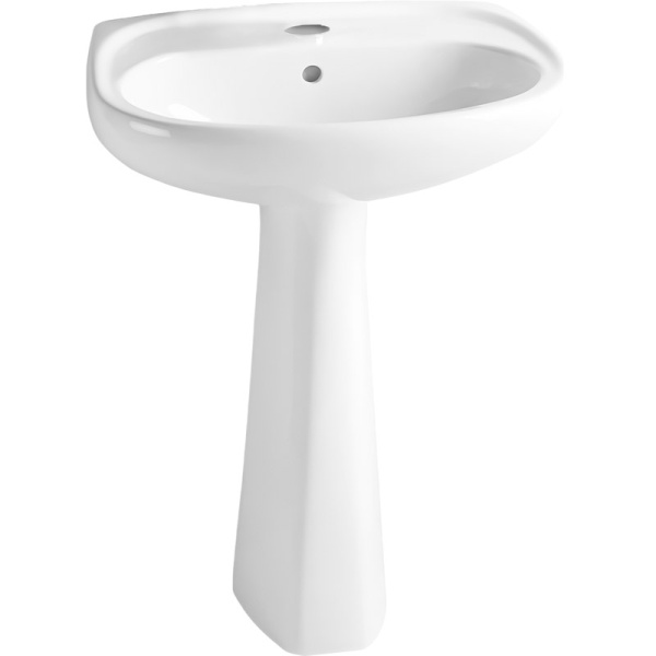 Раковина VitrA Normus 55 см с пьедесталом 9600B003-7650 (детальная фотография)