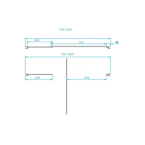 Душевая дверь в нишу RGW Passage PA-02B NEW 120 см профиль черный, стекло прозрачное 41080212-14 (детальная фотография), современные, hi-tech