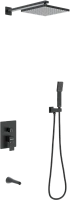 Душевой комплект BERGES Nardis черный матовый
