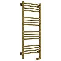 Полотенцесушитель электрический правый, цвет состаренная бронза перемычка выгнутая Сунержа Богема 2.0 1000х400