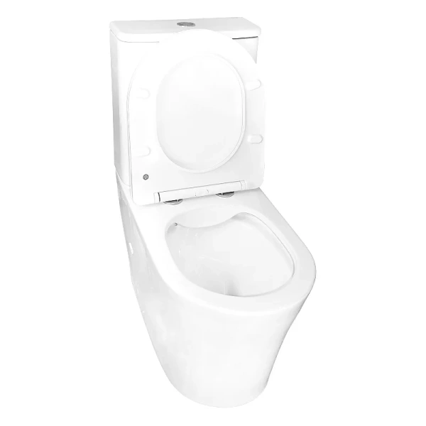 Унитаз компакт Azario Anteo Round белый AZ-1219A (детальная фотография), белые