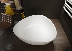 Ванна из искусственного камня Riho Ovideo 160х160 см белая