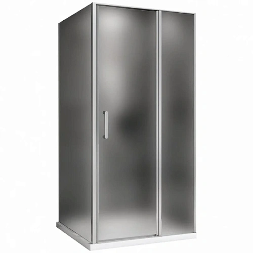 Душевой уголок Abber Sonnenstrand 110х80 см профиль хром, стекло матовое - фото 2