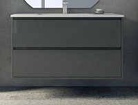 Тумба под раковину подвесная Cezares Glass 100 см Antracite