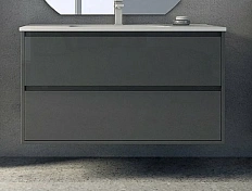 Тумба под раковину подвесная Cezares Glass 100 см Antracite