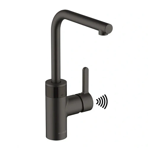 Смеситель для кухни Kludi E-GO черный матовый - фото 2