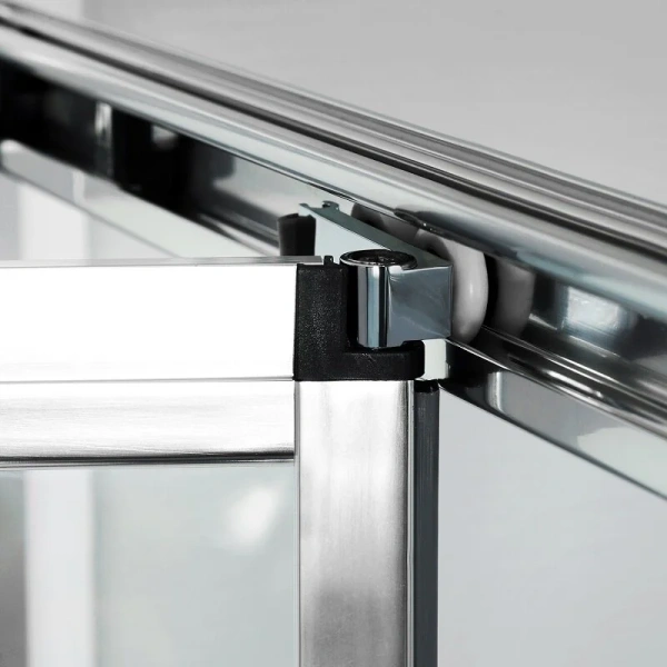 Душевая дверь WasserKRAFT Weser 90 см профиль хром 78F04 (детальная фотография), складные