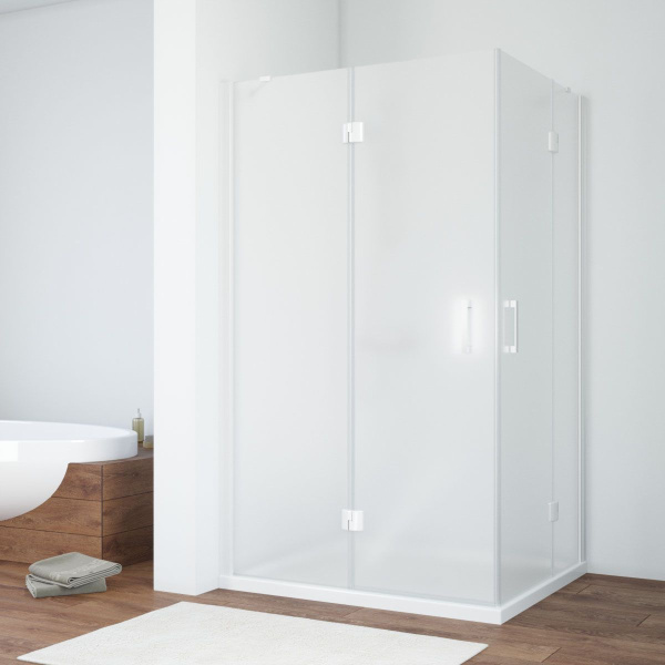 Душевой уголок стекло сатин Vegas-glass AFA-F 110х100 10 L (детальная фотография)