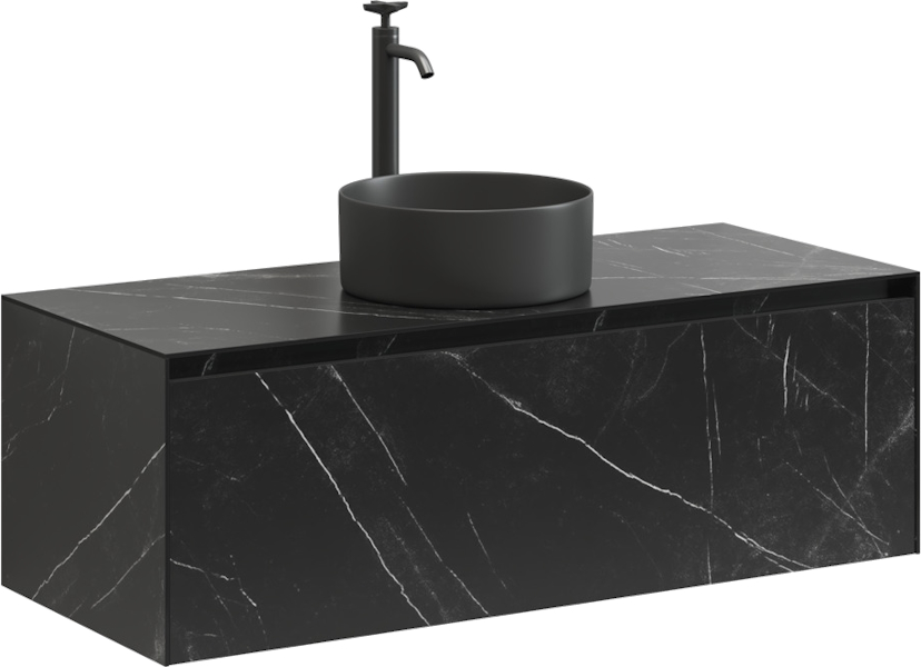 Тумба с раковиной подвесная Sancos Stone ST120 120 см с одним ящиком (детальная фотография)