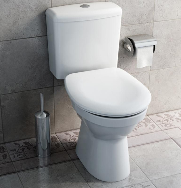 Напольный унитаз, бачок, механизм смыва на 3/6 л, со стандартным сиденьем VitrA Normus Facelift 65 9705B003-7201 (детальная фотография), с бачком