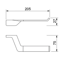 Бумагодержатель Art & Max Gina черный
