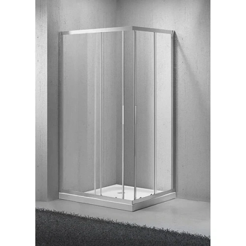 Душевой уголок BelBagno Sela 120х90 см стекло рифленое - фото 1