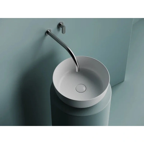 Раковина Ceramica Nova Element 35 см белая матовая CN6073MW (детальная фотография), маленькие, в форме чаши, круглой формы