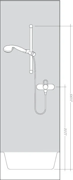 Душевая штанга со шлангом Hansgrohe Unica S PURO 65 СМ хром 28632000 (детальная фотография), душевые комплекты, наборы