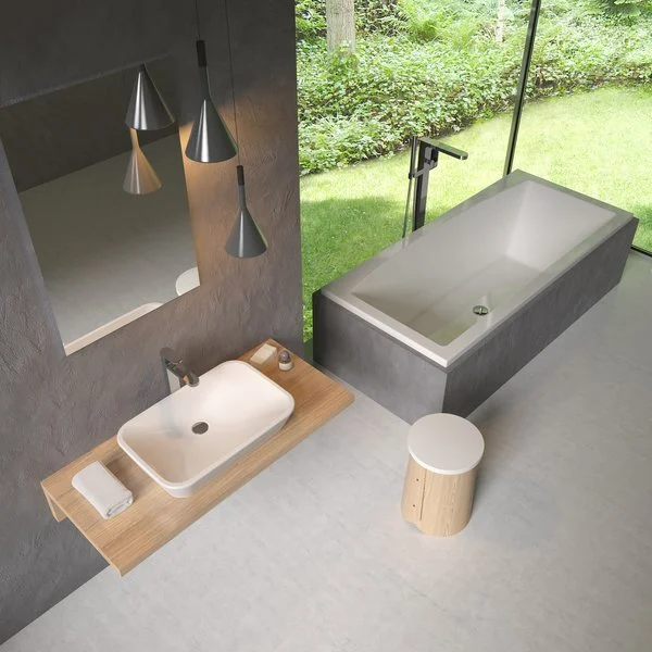 Раковина накладная Ravak Ceramic 600 R XJX01160002 (детальная фотография), накладные (на столешницу)