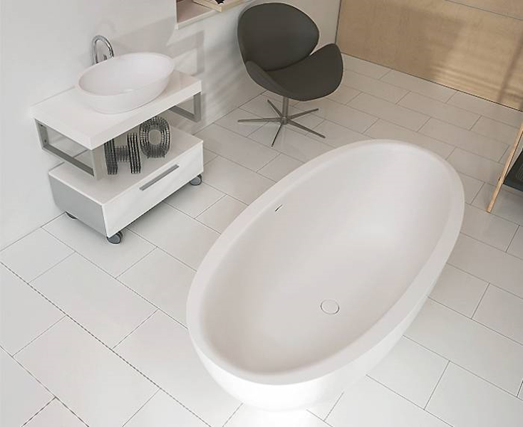 Ванна Balteco Flo  (детальная фотография), искусственный камень