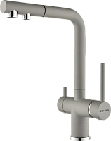 Смеситель для питьевой воды Paulmark Serpentine серый дым