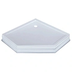 Душевой поддон Migliore 105х105 см декор хром