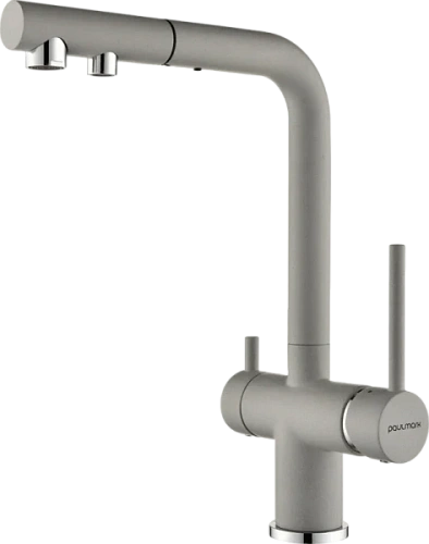 Смеситель для питьевой воды Paulmark Serpentine серый дым - фото 6