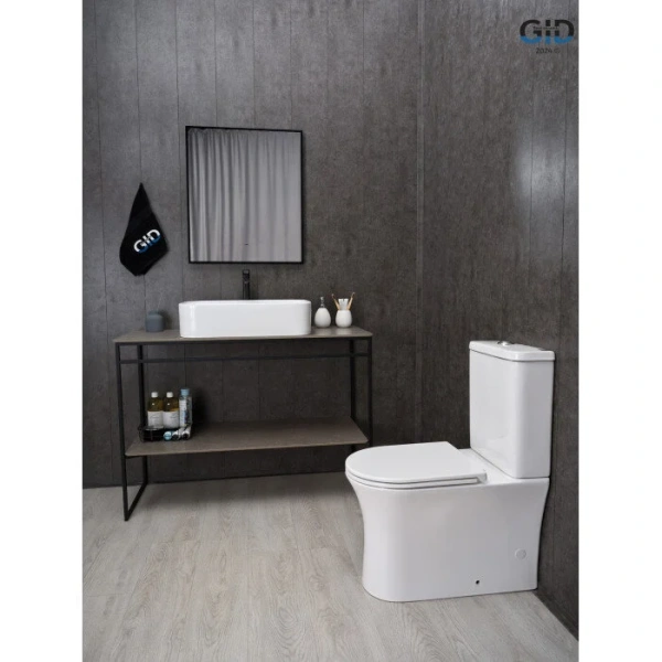 Раковина GID Geometrico N9598 61 см накладная 51230 (детальная фотография), керамические