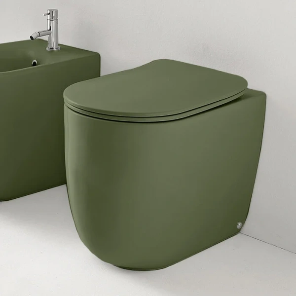 Унитаз напольный Kerasan Nolita verde muschio 531811 (детальная фотография)