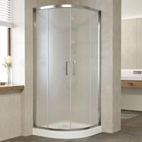 Душевой уголок профиль глянцевый хром стекло сатин Vegas-glass