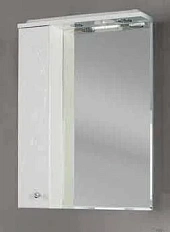 Зеркальный шкаф с подсветкой Акватон Лиана 1A162702LL01 60 см с розеткой