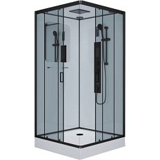 Душевая кабина Niagara Premium 90х90 см профиль черный матовый