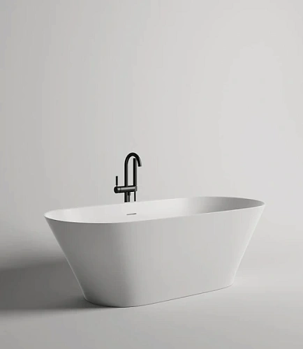 Ванна из искусственного камня Salini Mona 180x80 см белая - фото 1