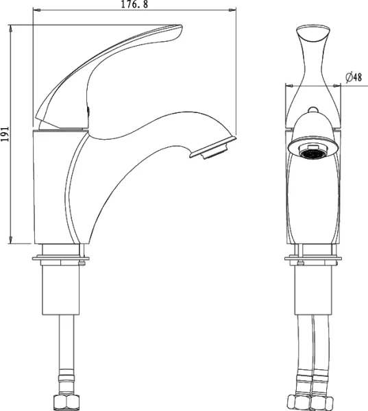 Смеситель для  раковины, хром Lemark Intense LM5606C (детальная фотография), для раковины