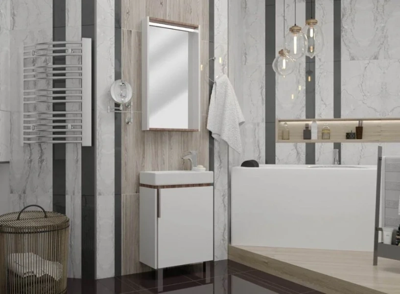 Зеркало с подсветкой Акватон Бэлла 46 см в раме 1A221702BBAZ0 (детальная фотография), в наличии