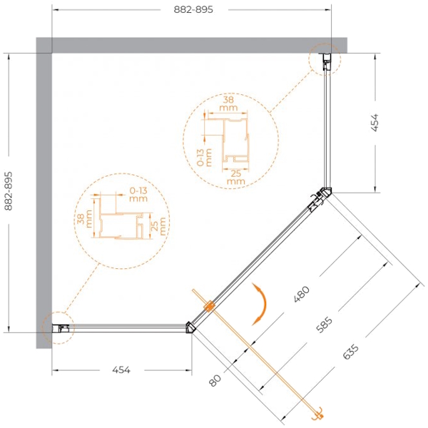 Схема (детальная фотография), многоугольные