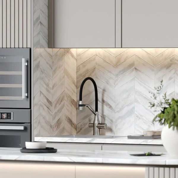 Смеситель для кухни Sancos Orta никель SC4008BN (детальная фотография), современные, hi-tech