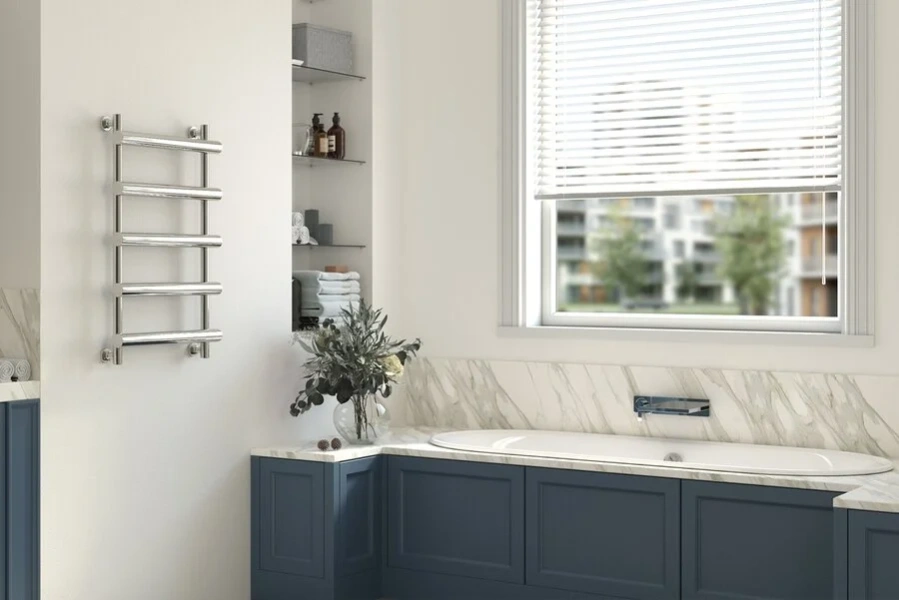 Полотенцесушитель водяной Сунержа Атлант 50х80 см без покрытия 00-0226-8050 (детальная фотография), хром