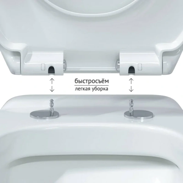 Унитаз с инсталляцией BERGES кнопка белая 042435 (детальная фотография), нет в наличии