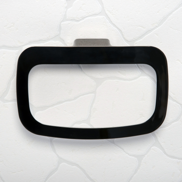 Полотенцедержатель WasserKRAFT Glan черный глянец K-5160 (детальная фотография), черные