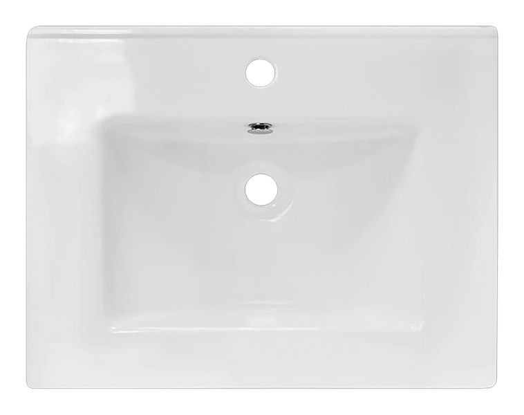 Раковина мебельная Misty Quadro 60 см белая QDR60SLWB01 (детальная фотография), в наличии