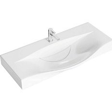 Раковина мебельная Aqwella Bergamo 100 см литьевой мрамор