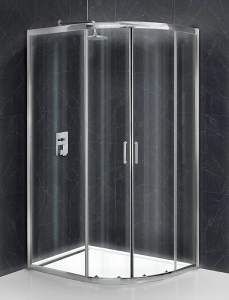 Душевой уголок BelBagno Uno 120х80 см с прозрачным стеклом UNO-195-RH-2-120/80-C-Cr (детальная фотография)