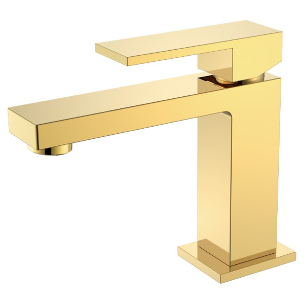 Смеситель для раковины Boheme Qubic золото 471-G (детальная фотография)