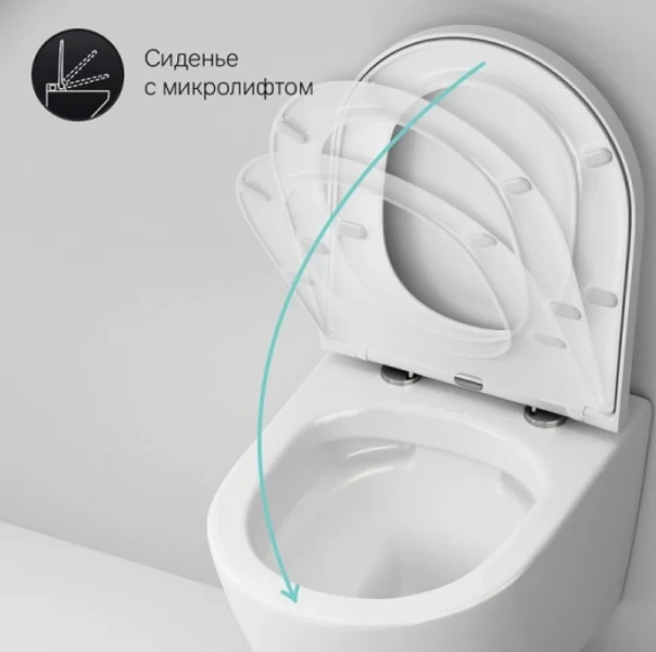 Унитаз с инсталляцией Am.Pm Sense с клавишей глянцевый хром IS70151.741701 (детальная фотография), в наличии