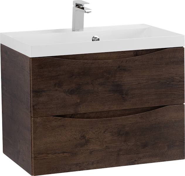 Тумба под раковину подвесная BelBagno Marino 70 см rovere moro MARINO-700-2C-SO-RW-P (детальная фотография)