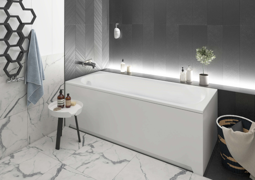 Ванна акриловая Акватек Ника 170х75 см без гидромассажа NIK170-0000001 (детальная фотография), 170x75 см