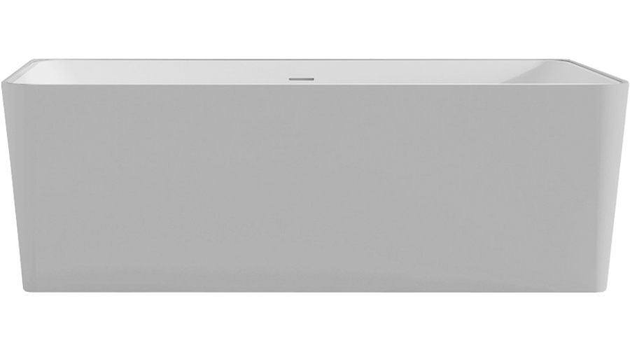 Ванна из искусственного камня Abber Stein 170x80 см белая матовая AS9623 (детальная фотография)